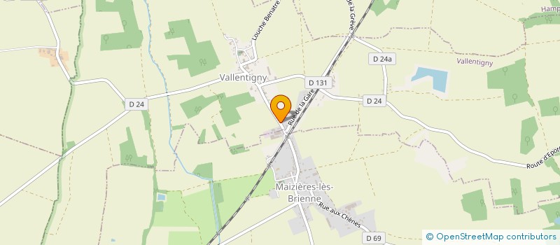 localisation de l'entreprise MONSIEUR CHRISTIAN CHARDONNET  VALLENTIGNY