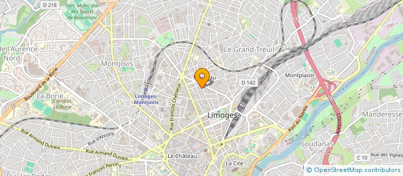 localisation de l'entreprise MONSIEUR CHRISTIAN CHARLES à LIMOGES