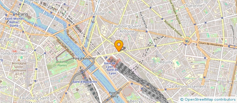 localisation de l'entreprise MONSIEUR CHRISTIAN CHAROUSSET  PARIS