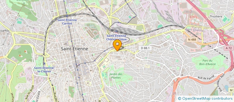 localisation de l'entreprise MONSIEUR CHRISTIAN CHARRA à SAINT-ETIENNE
