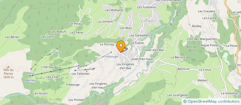 localisation de l'entreprise MONSIEUR CHRISTIAN CHARRIERE  CORDON