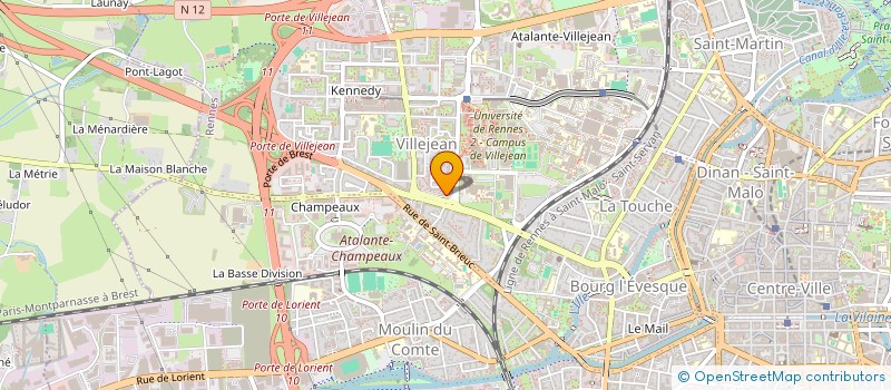 localisation de l'entreprise MONSIEUR CHRISTIAN CHARTIER  RENNES