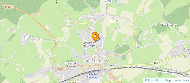 localisation de l'entreprise MONSIEUR CHRISTIAN CHARTIER  SILLE-LE-GUILLAUME