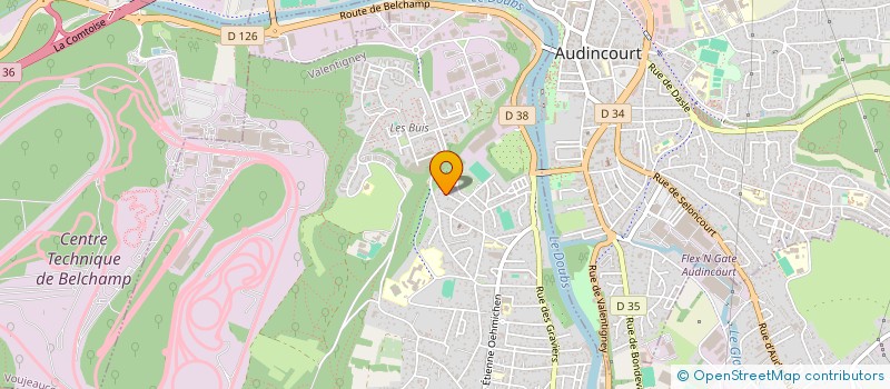 localisation de l'entreprise MONSIEUR CHRISTIAN CHASSAGNE  VALENTIGNEY