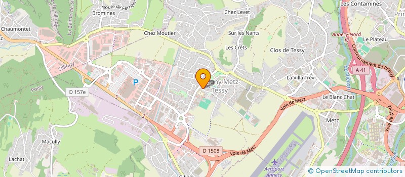 localisation de l'entreprise MONSIEUR CHRISTIAN CHASSAIN  EPAGNY METZ-TESSY