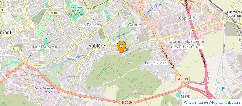 localisation de l'entreprise MONSIEUR CHRISTIAN CHASTAING à AUBIERE