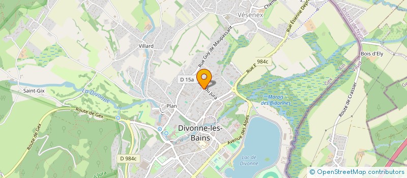 localisation de l'entreprise MONSIEUR CHRISTIAN CHATENET à DIVONNE-LES-BAINS