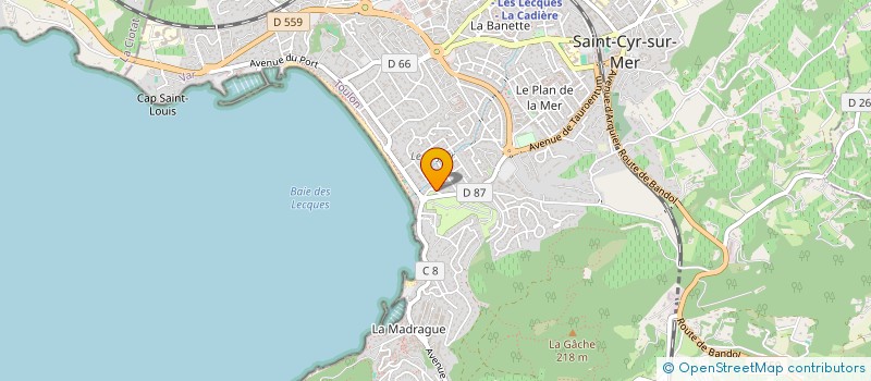 localisation de l'entreprise MONSIEUR CHRISTIAN CHAULAN à SAINT-CYR-SUR-MER