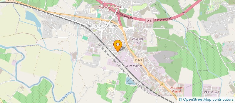 localisation de l'entreprise MONSIEUR CHRISTIAN CHAUSSIER à PUGET-SUR-ARGENS