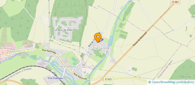 localisation de l'entreprise MONSIEUR CHRISTIAN CHAUSSIS  TRIE-CHATEAU