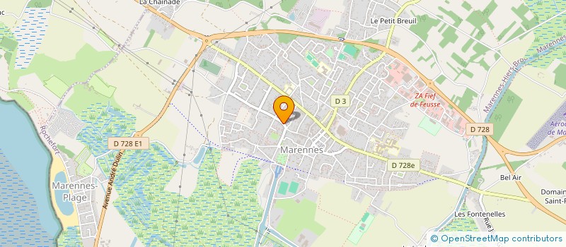 localisation de l'entreprise MONSIEUR CHRISTIAN CHAUVET  MARENNES-HIERS-BROUAGE