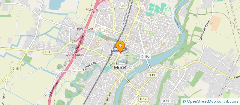 localisation de l'entreprise MONSIEUR CHRISTIAN CHAUVEY  MURET