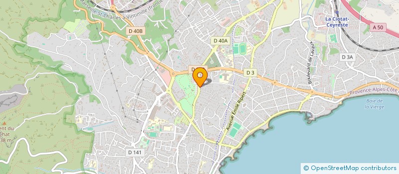 localisation de l'entreprise MONSIEUR CHRISTIAN CHAUVIN à LA CIOTAT