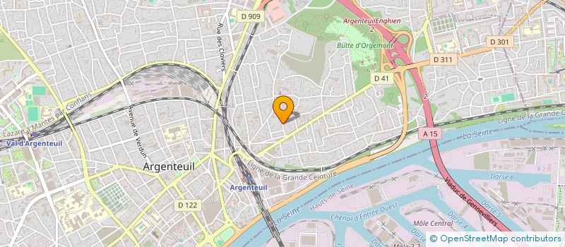 localisation de l'entreprise MONSIEUR CHRISTIAN CHAUVIN à ARGENTEUIL