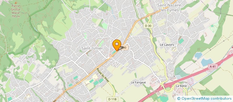 localisation de l'entreprise MONSIEUR CHRISTIAN CHAUVIN à SAINT-ISMIER