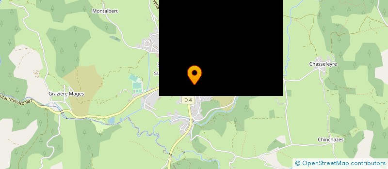 localisation de l'entreprise MONSIEUR CHRISTIAN CHAVIGNON  SAINT-ALBAN-SUR-LIMAGNOLE