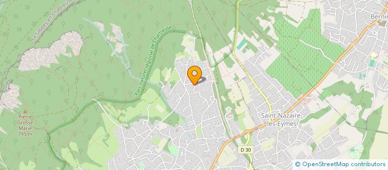 localisation de l'entreprise MONSIEUR CHRISTIAN CHAZAL  SAINT-ISMIER