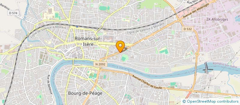 localisation de l'entreprise MONSIEUR CHRISTIAN CHAZAL  ROMANS-SUR-ISERE