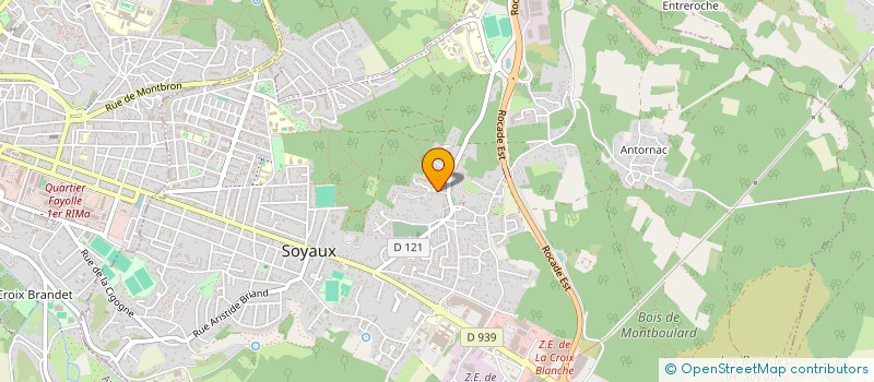 localisation de l'entreprise MONSIEUR CHRISTIAN CHAZETTE à SOYAUX