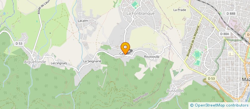 localisation de l'entreprise MONSIEUR CHRISTIAN CHEDORGE  AIGUEFONDE