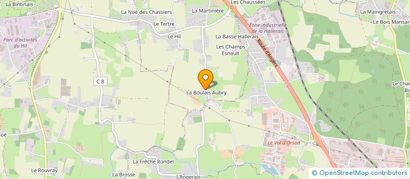 localisation de l'entreprise MONSIEUR CHRISTIAN CHEMIN  CHANTEPIE