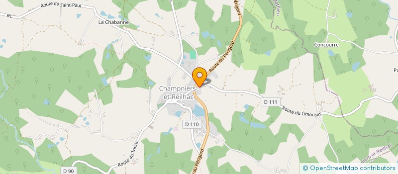 localisation de l'entreprise MONSIEUR CHRISTIAN CHEMINADE  CHAMPNIERS-ET-REILHAC