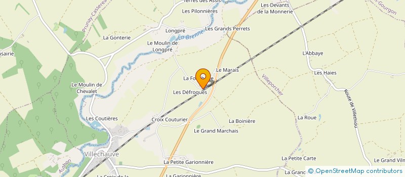 localisation de l'entreprise MONSIEUR CHRISTIAN CHEREAU  VILLECHAUVE