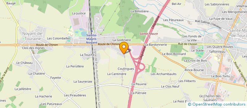 localisation de l'entreprise MONSIEUR CHRISTIAN CHESNET  NOYANT-DE-TOURAINE