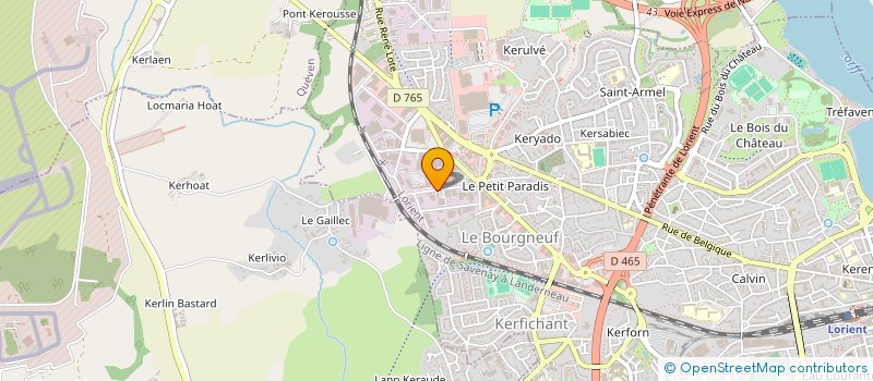 localisation de l'entreprise MONSIEUR CHRISTIAN CHEVALARD  LORIENT