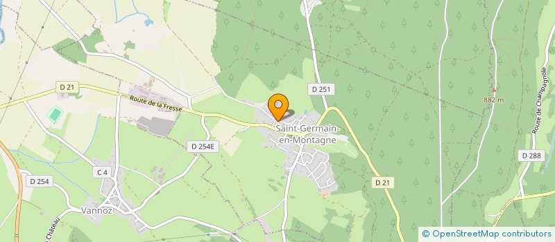 localisation de l'entreprise MONSIEUR CHRISTIAN CHEVALET  SAINT-GERMAIN-EN-MONTAGNE