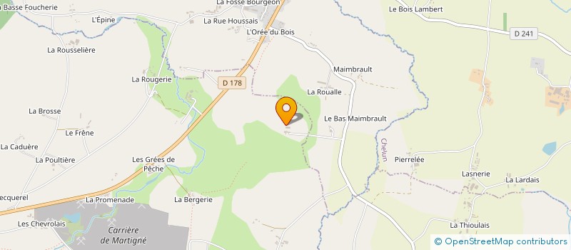 localisation de l'entreprise MONSIEUR CHRISTIAN CHEVALIER  MARTIGNE-FERCHAUD