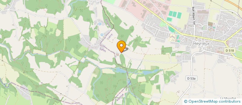 localisation de l'entreprise MONSIEUR CHRISTIAN CHEVALLIER  HEYRIEUX