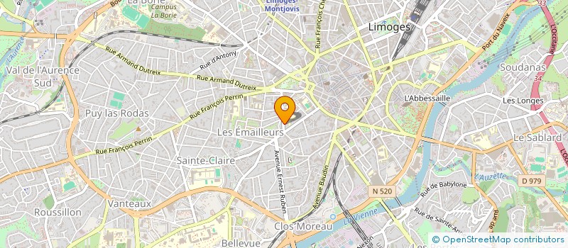 localisation de l'entreprise MONSIEUR CHRISTIAN CHINOUR à LIMOGES