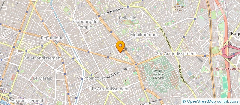 localisation de l'entreprise MONSIEUR CHRISTIAN CHOLLET  PARIS