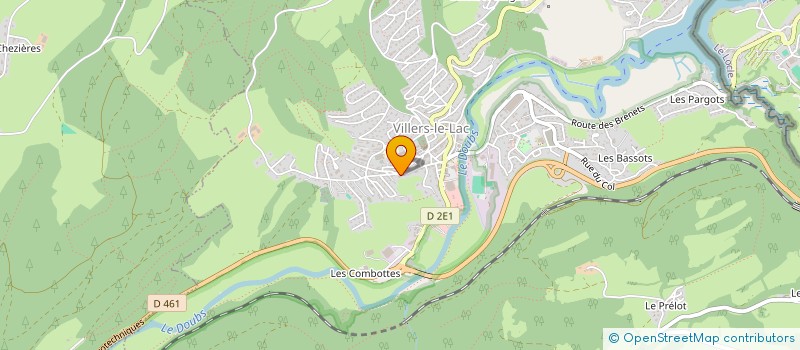 localisation de l'entreprise MONSIEUR CHRISTIAN CHOPARD à VILLERS-LE-LAC