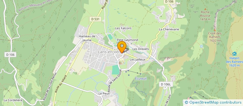 localisation de l'entreprise MONSIEUR CHRISTIAN CHOULET  LANS-EN-VERCORS