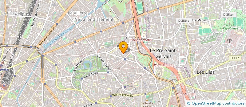 localisation de l'entreprise MONSIEUR CHRISTIAN CHOUTIER  PARIS