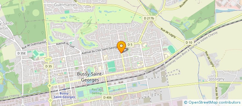 localisation de l'entreprise MONSIEUR CHRISTIAN CHUNG  BUSSY-SAINT-GEORGES