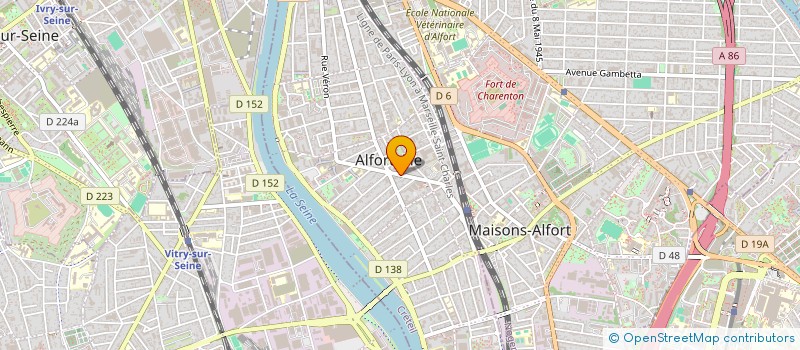 localisation de l'entreprise MONSIEUR CHRISTIAN CIBRELUS à ALFORTVILLE