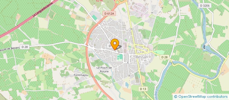 localisation de l'entreprise MONSIEUR CHRISTIAN CIVALE  BESSAN