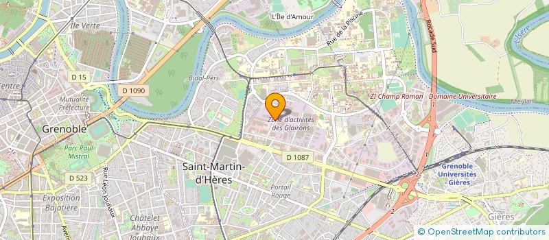 localisation de l'entreprise MONSIEUR CHRISTIAN CLAIR  SAINT-MARTIN-D'HERES