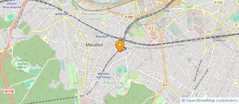 localisation de l'entreprise MONSIEUR CHRISTIAN CLAME à MEUDON