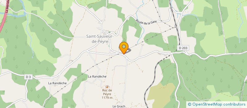localisation de l'entreprise MONSIEUR CHRISTIAN CLAVEL à PEYRE EN AUBRAC