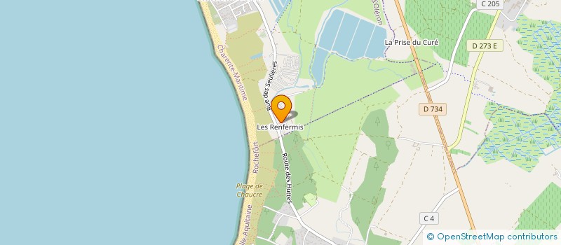 localisation de l'entreprise MONSIEUR CHRISTIAN CLAVIER  SAINT-DENIS-D'OLERON