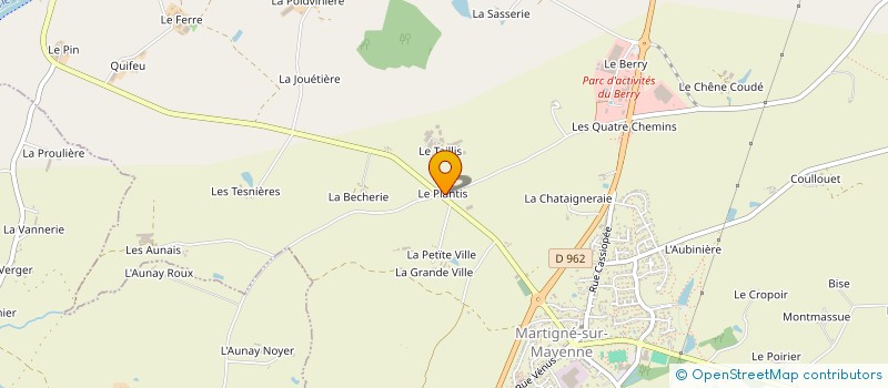 localisation de l'entreprise MONSIEUR CHRISTIAN CLAVREUL  MARTIGNE-SUR-MAYENNE