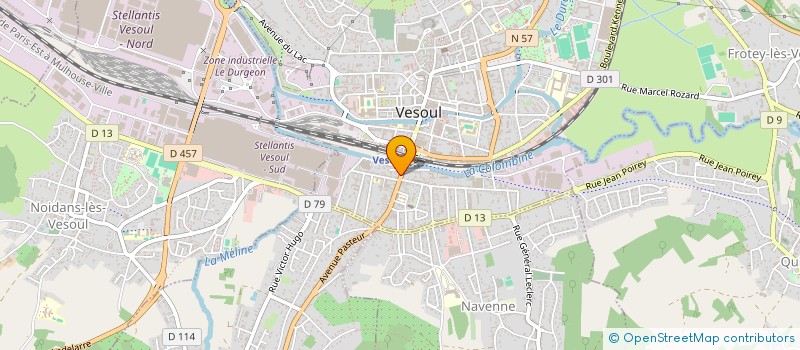 localisation de l'entreprise MONSIEUR CHRISTIAN CLEMENT à VESOUL