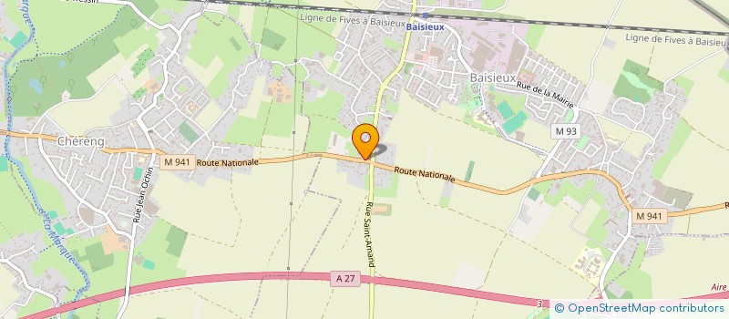 localisation de l'entreprise MONSIEUR CHRISTIAN CLEMENT à BAISIEUX