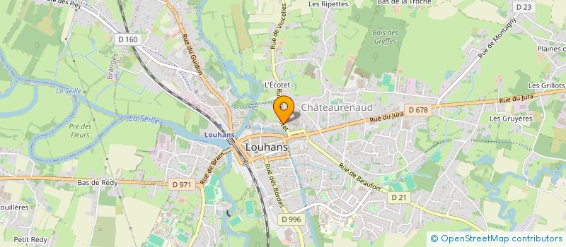 localisation de l'entreprise MONSIEUR CHRISTIAN CLERC à LOUHANS