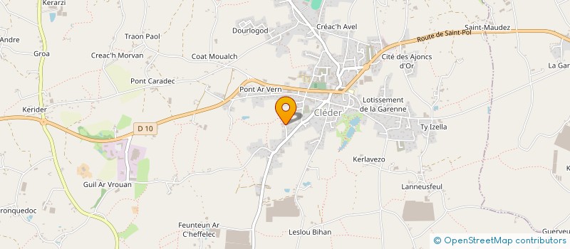 localisation de l'entreprise MONSIEUR CHRISTIAN CLOAREC à CLEDER