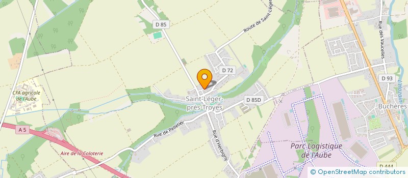 localisation de l'entreprise MONSIEUR CHRISTIAN CLOQUEMIN  SAINT-LEGER-PRES-TROYES